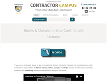Tablet Screenshot of contractorcampus.com